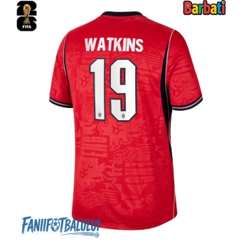 Anglia Ollie Watkins #19 Tricou Fotbal Replică Mondial 2026 Barbati Deplasare